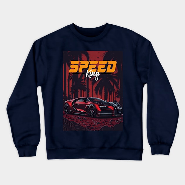 Speed King Crewneck Sweatshirt by By_Russso